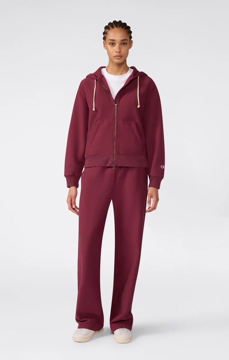 Women’s Reverse Weave Full-Zip Hooded Sweatshirt with Brushed Interior
