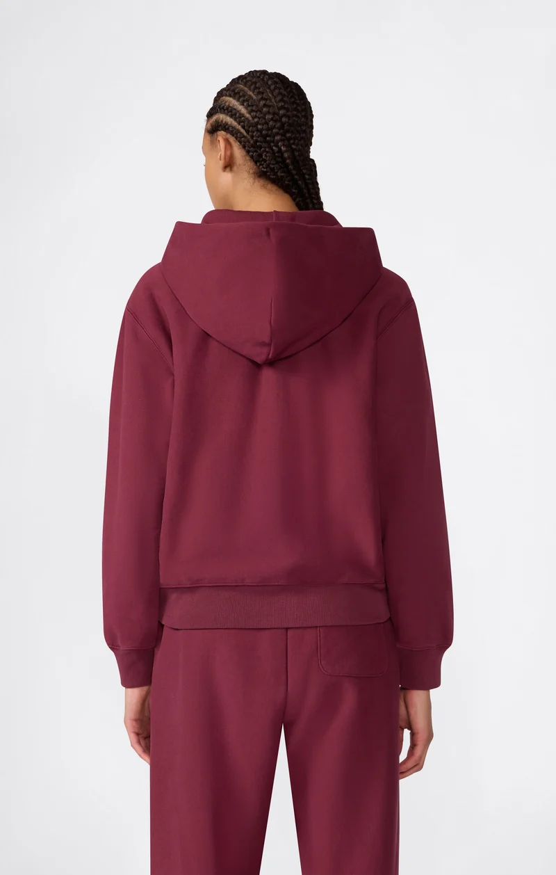 Women’s Reverse Weave Full-Zip Hooded Sweatshirt with Brushed Interior