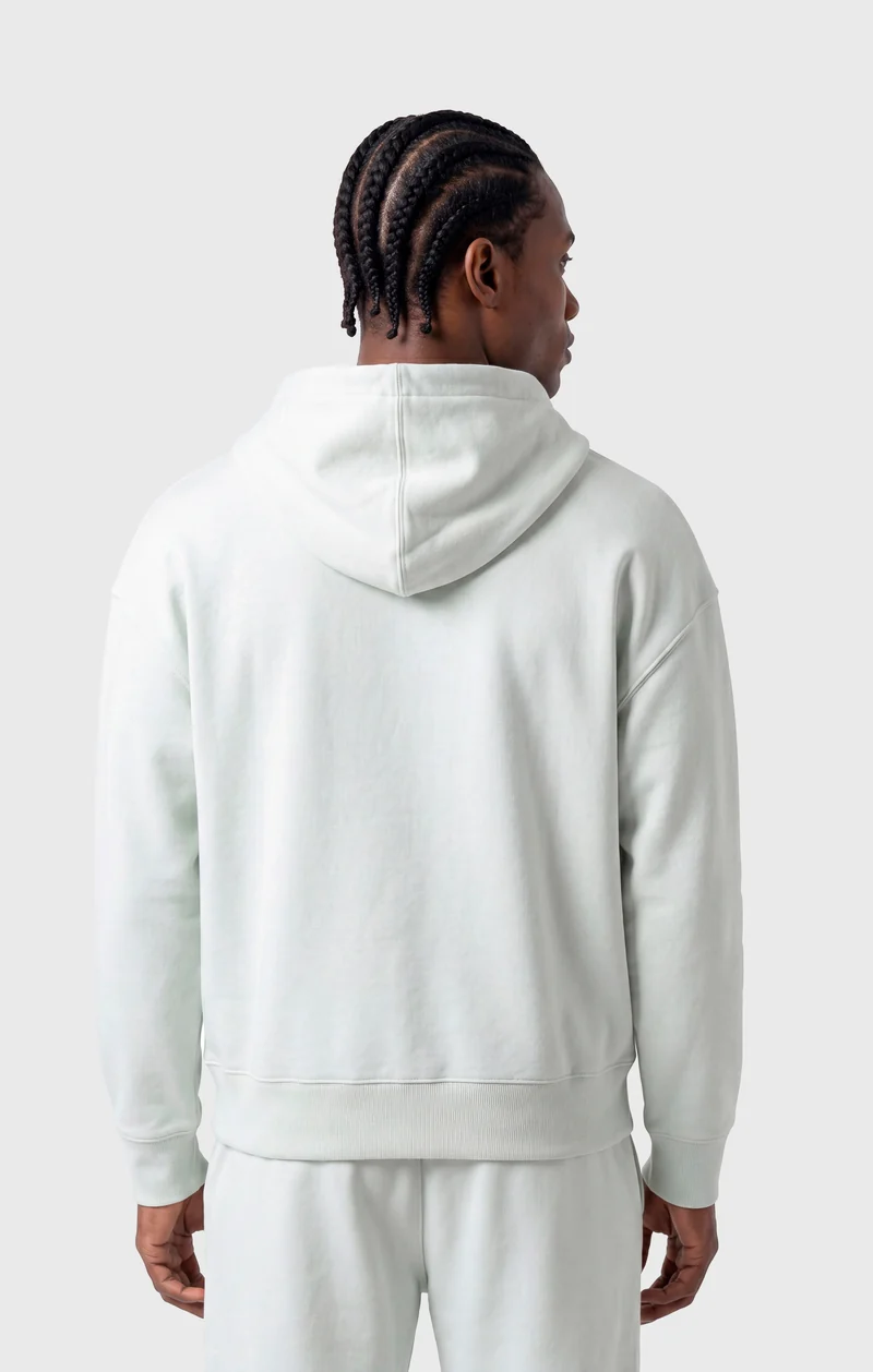 Men’s Full-Zip Hooded Sweatshirt in Stretch Interlock C-Tech