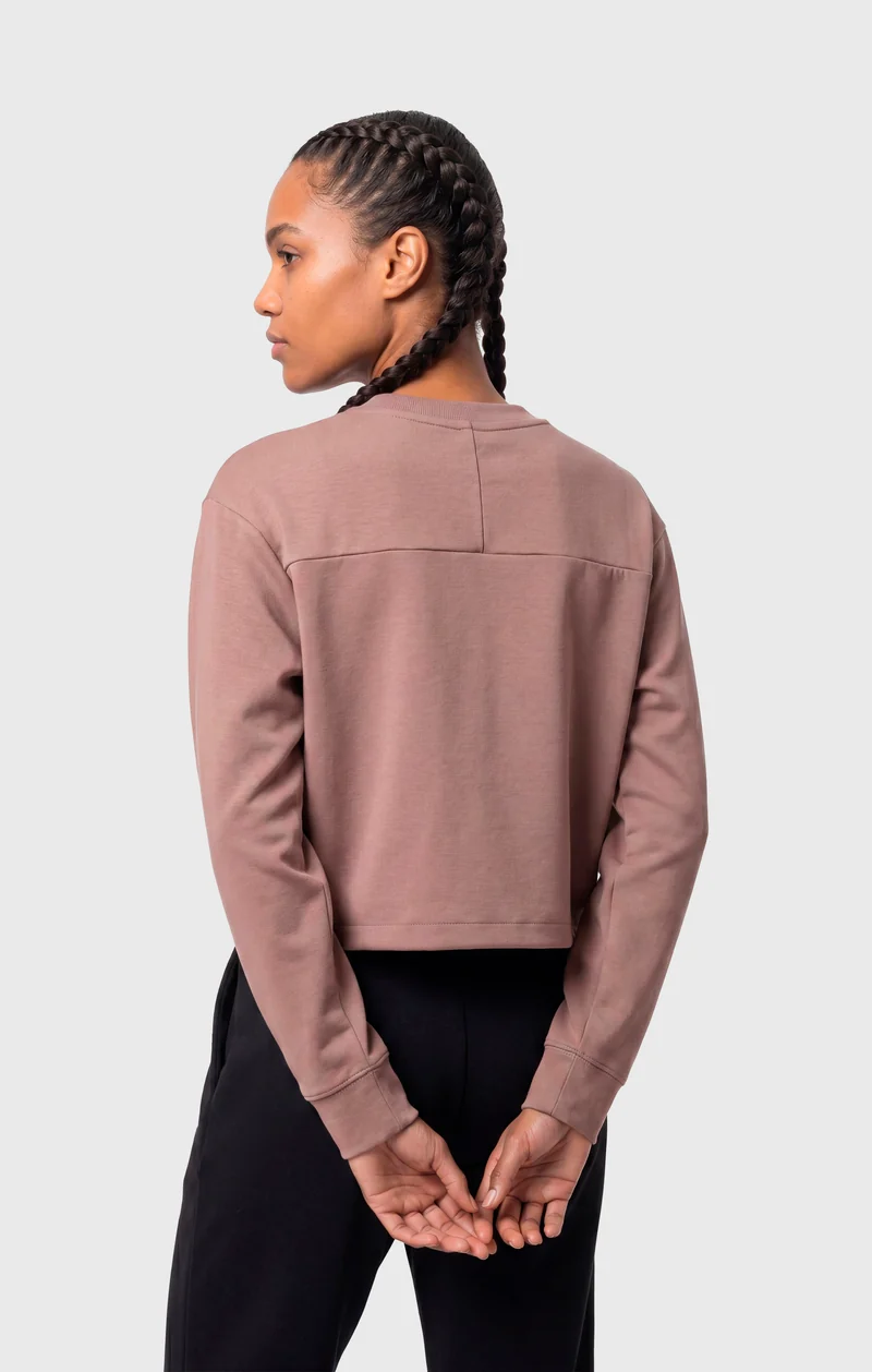 Women’s Crewneck Sweatshirt in Stretch Interlock C-Tech
