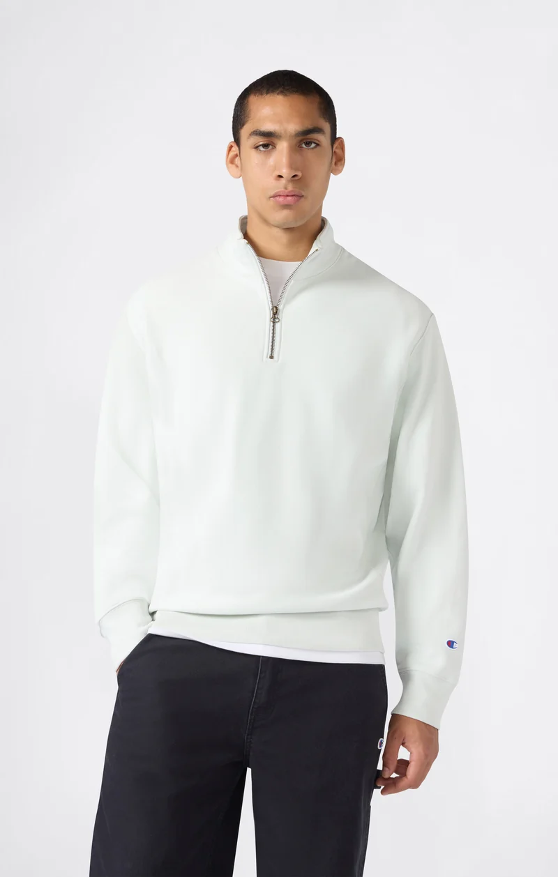 Men’s Reverse Weave Half-Zip Sweatshirt with Brushed Interior