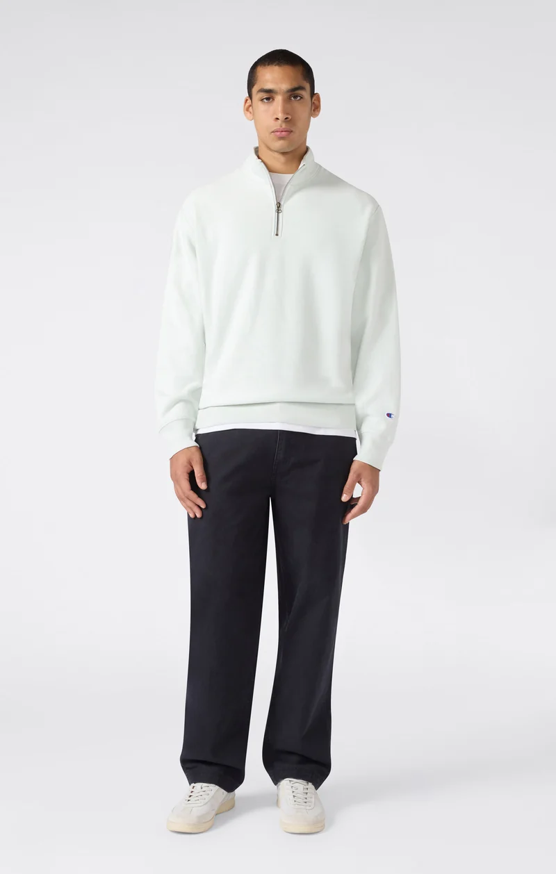 Men’s Reverse Weave Half-Zip Sweatshirt with Brushed Interior