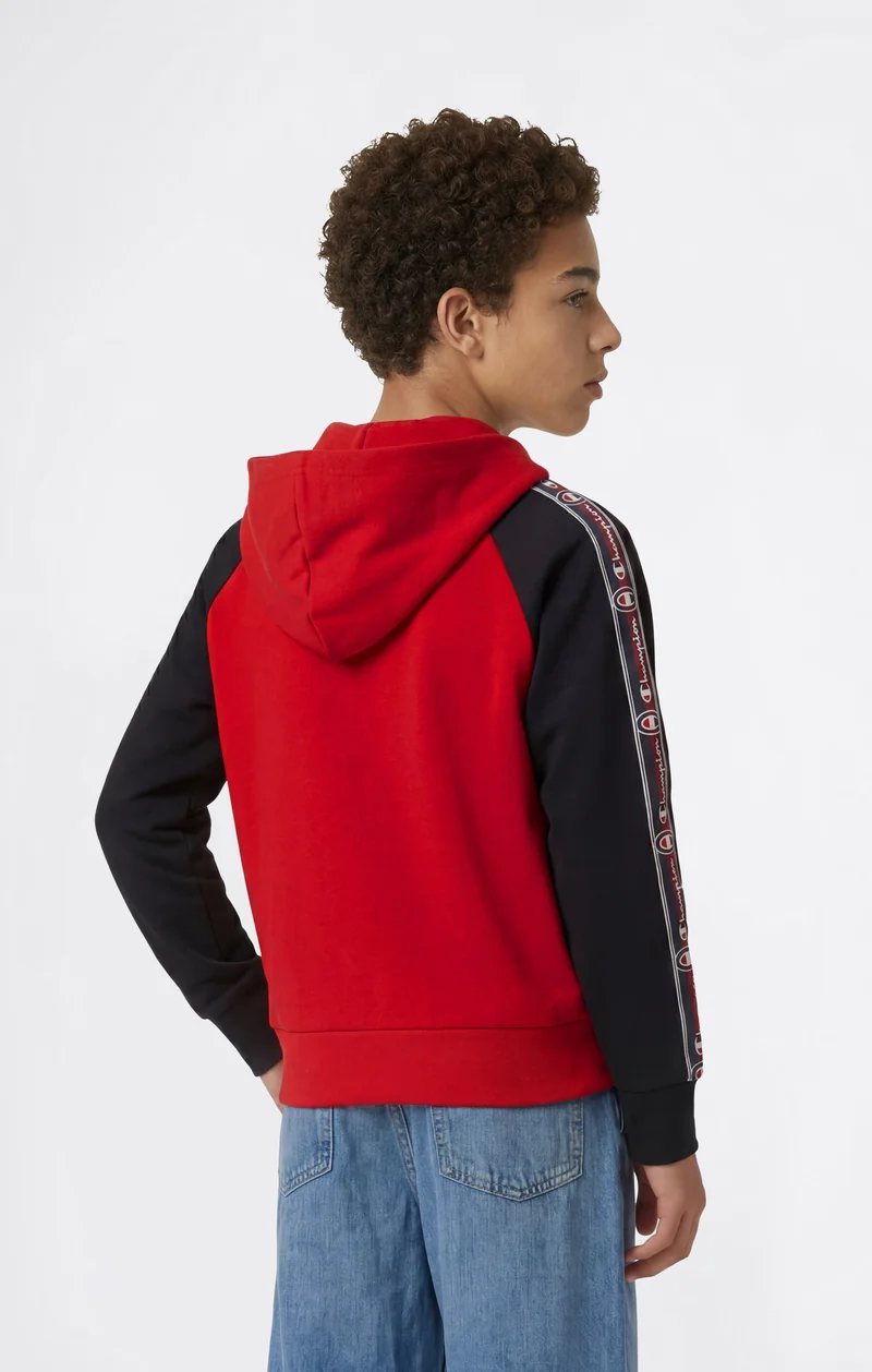 Boys’ Full-Zip Hooded Sweatshirt with Tape