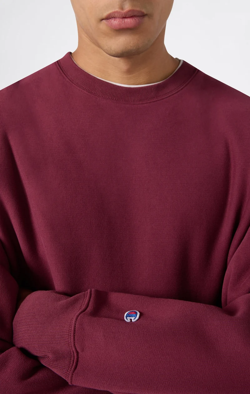 Men’s Reverse Weave Crewneck Sweatshirt with Brushed Interior