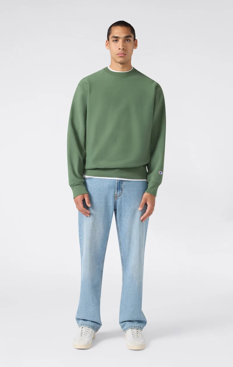 Men’s Reverse Weave Crewneck Sweatshirt with Brushed Interior