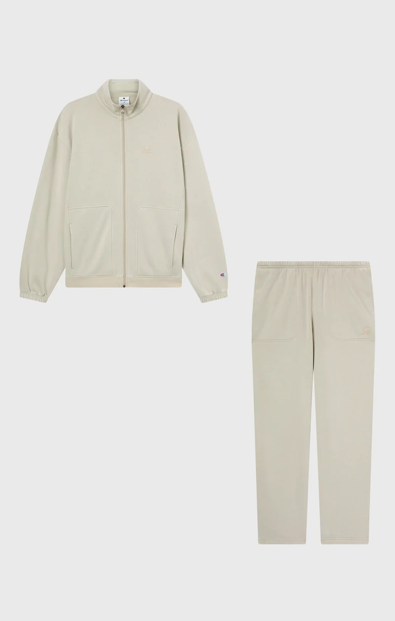 Men’s Fleece Full Zip Suit Washed Icons