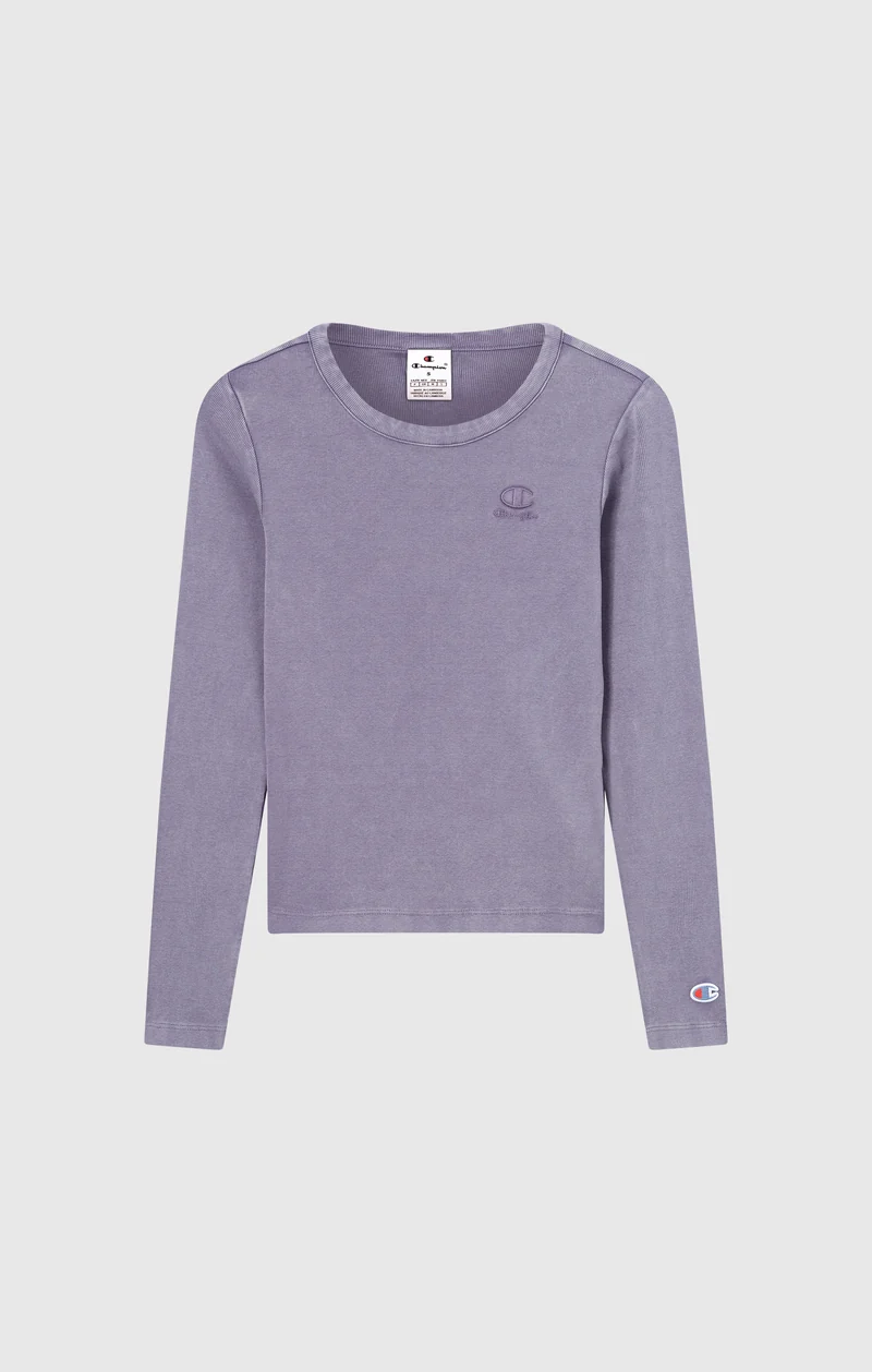 Women's Washed Long Sleeve Fitted T-Shirt Icons