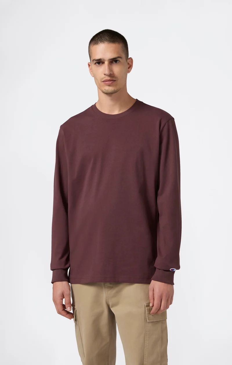 Oversized Men's Long Sleeve T-Shirt in Soft Heavy Cotton
