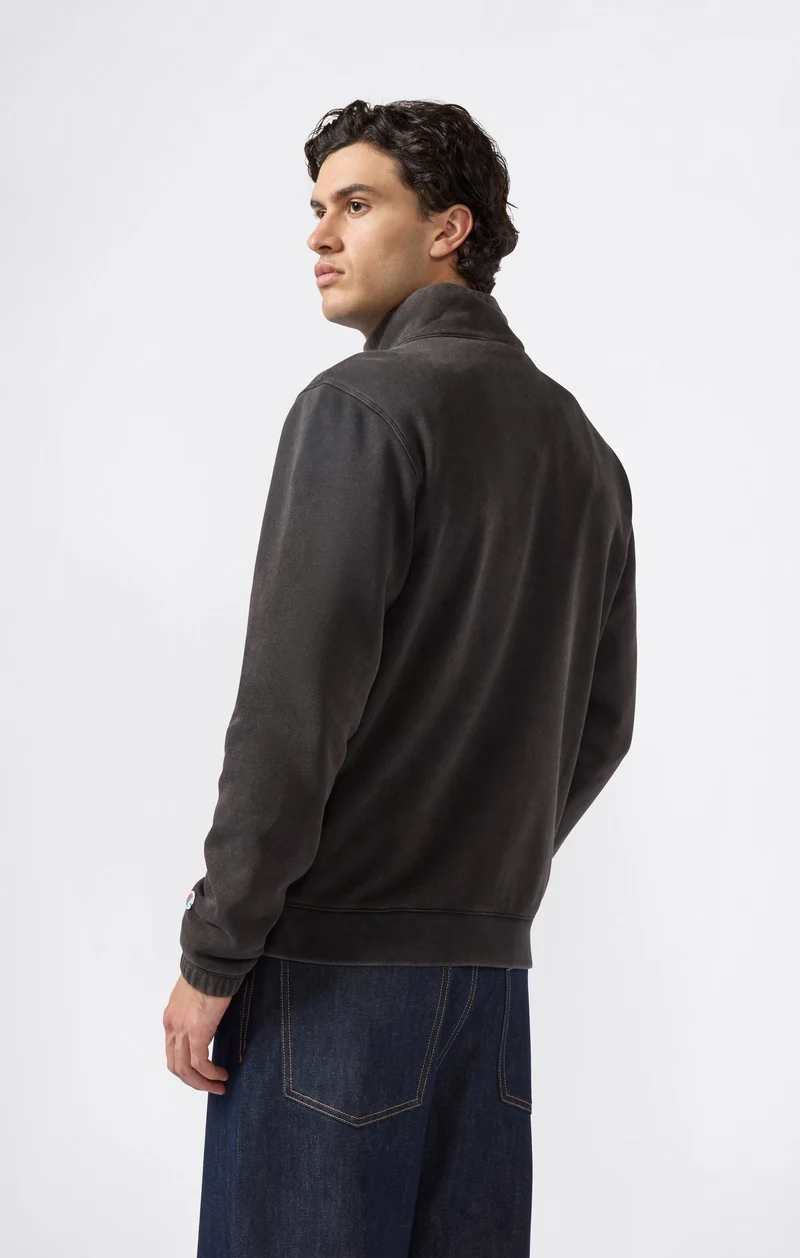 Men’s Washed Full Zip Fleece Sweatshirt Icons