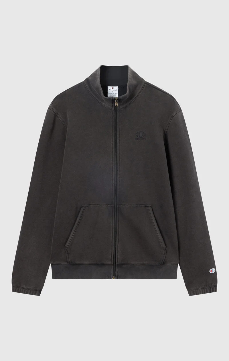 Men’s Washed Full Zip Fleece Sweatshirt Icons