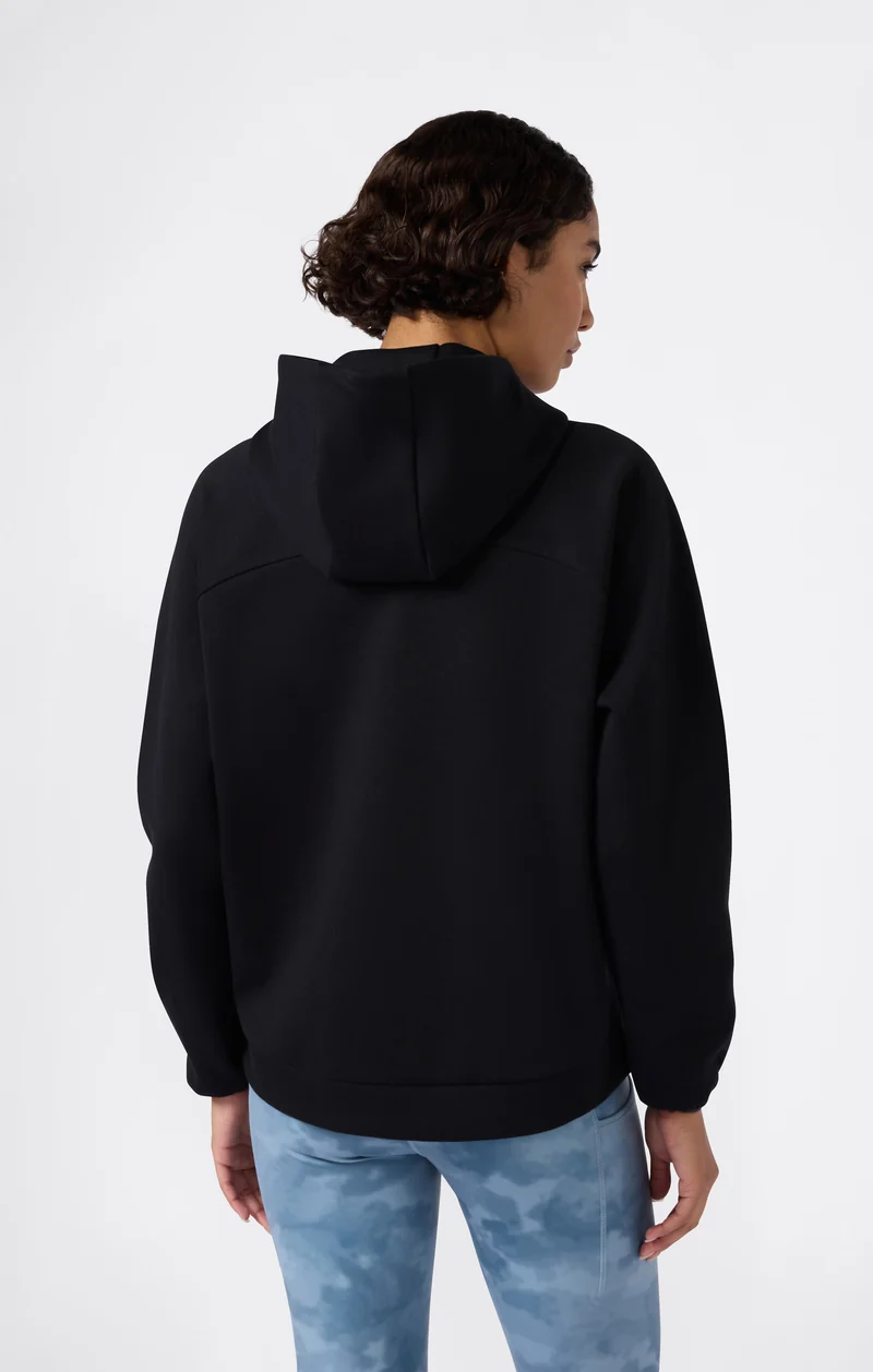Women’s Full Zip Hoodie Stretch Poly-Cotton Sweatshirt C-Tech