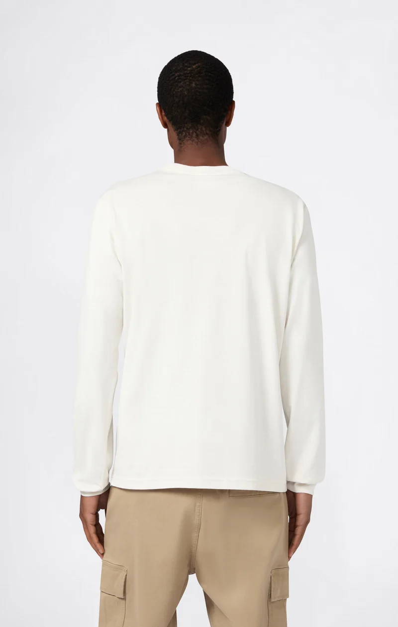 Men’s Crewneck Long Sleeve With Big Embroidery Logo T-Shirt Icons