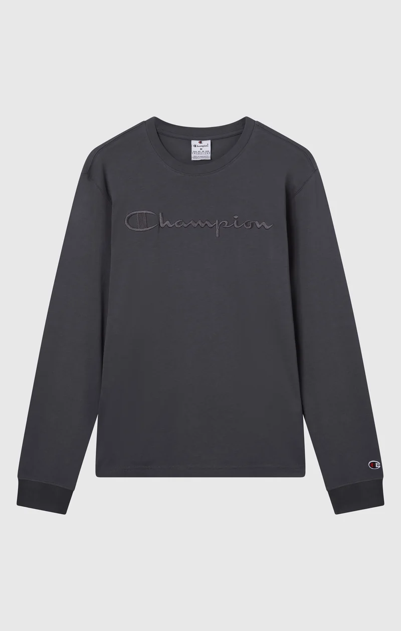 Men’s Crewneck Long Sleeve With Big Embroidery Logo T-Shirt Icons