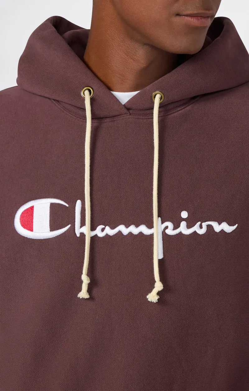 Men’s Heavyweight Hoodie with Brushed Fleece Interior Reverse Weave