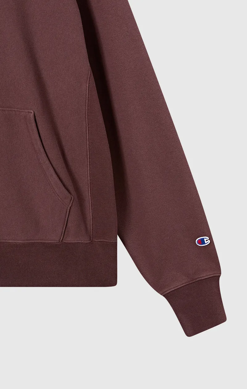 Men’s Heavyweight Hoodie with Brushed Fleece Interior Reverse Weave