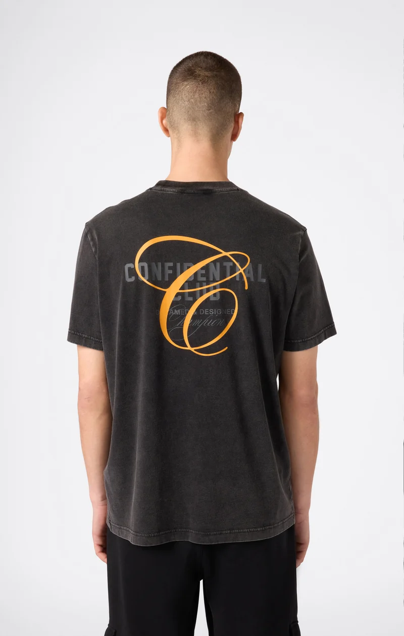 Men’s Washed Crewneck T-Shirt Icons