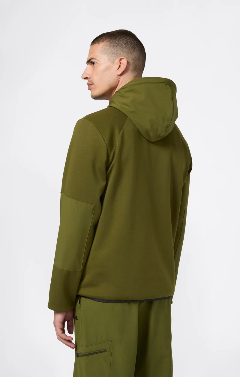 Men’s Full Zip Hooded Sweatshirt Stretch C-Tech