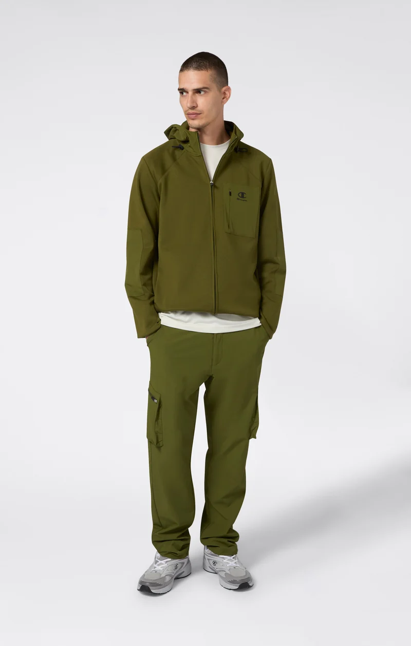 Men’s Full Zip Hooded Sweatshirt Stretch C-Tech