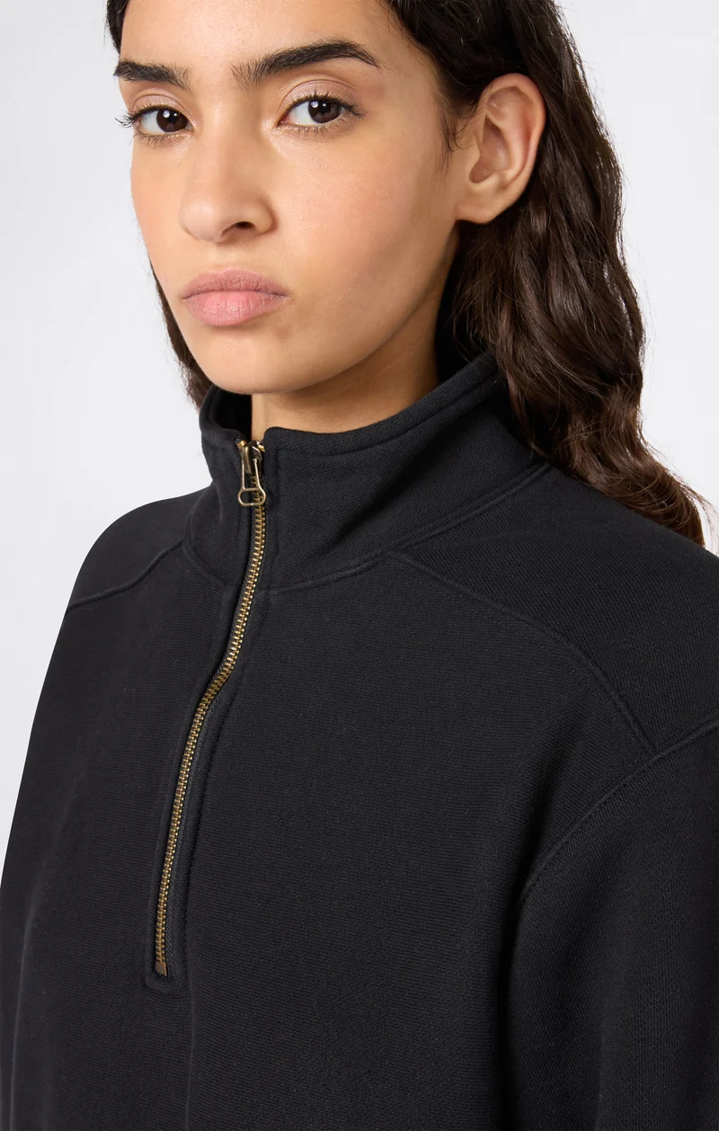Women’s Heavyweight Half-Zip Fleece Sweatshirt Reverse Weave
