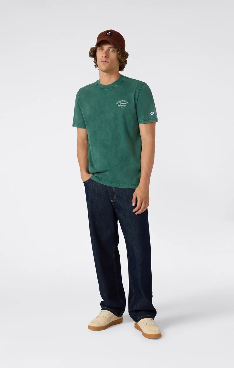 Men’s Washed Crewneck T-Shirt Icons