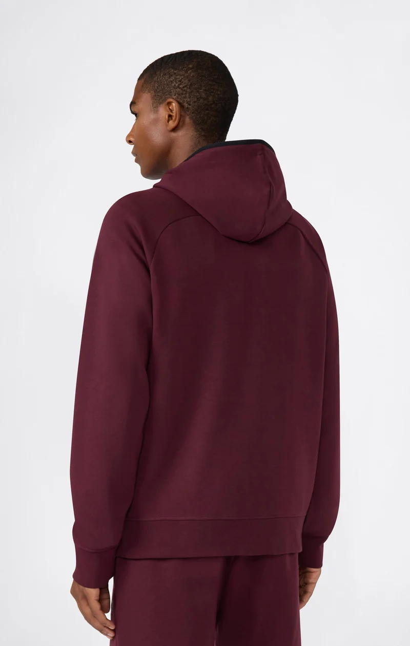 Men’s Stretch Poly-Cotton Full Zip Hooded Sweatshirt C-Tech