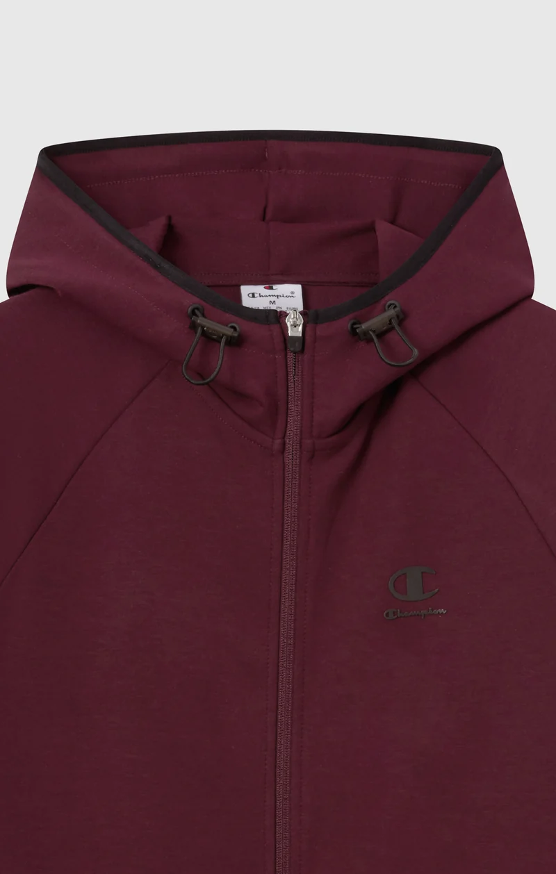 Men’s Stretch Poly-Cotton Full Zip Hooded Sweatshirt C-Tech