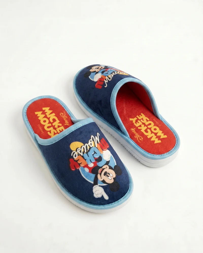 Pantofola Mickey Mouse da bambino blu - Blu