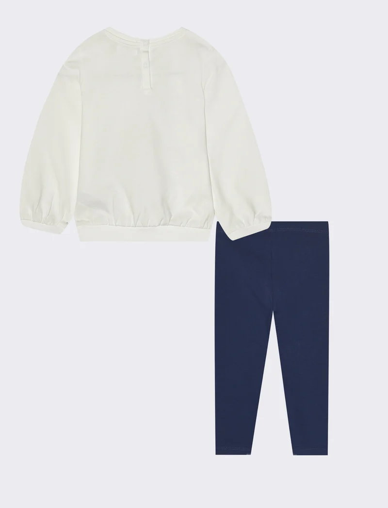 Cordset maglia e leggins - Bianco latte