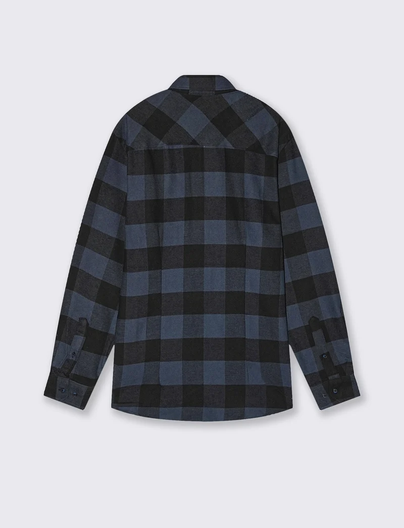 Camicia a quadri in flanella regular fit - Avion