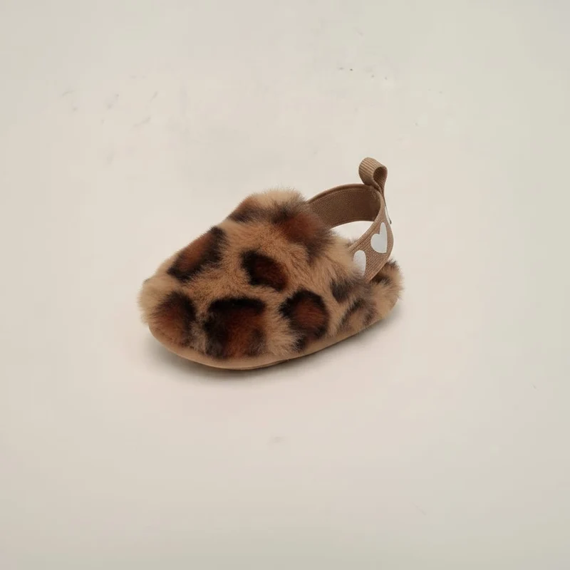 Scarpa maculata neonata effetto furry - Cammello