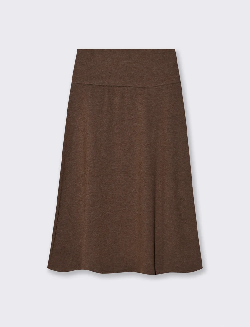 Gonna midi in maglia - Moro