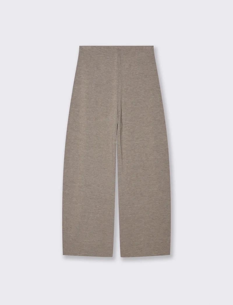 Pantalone in maglia - Cammello