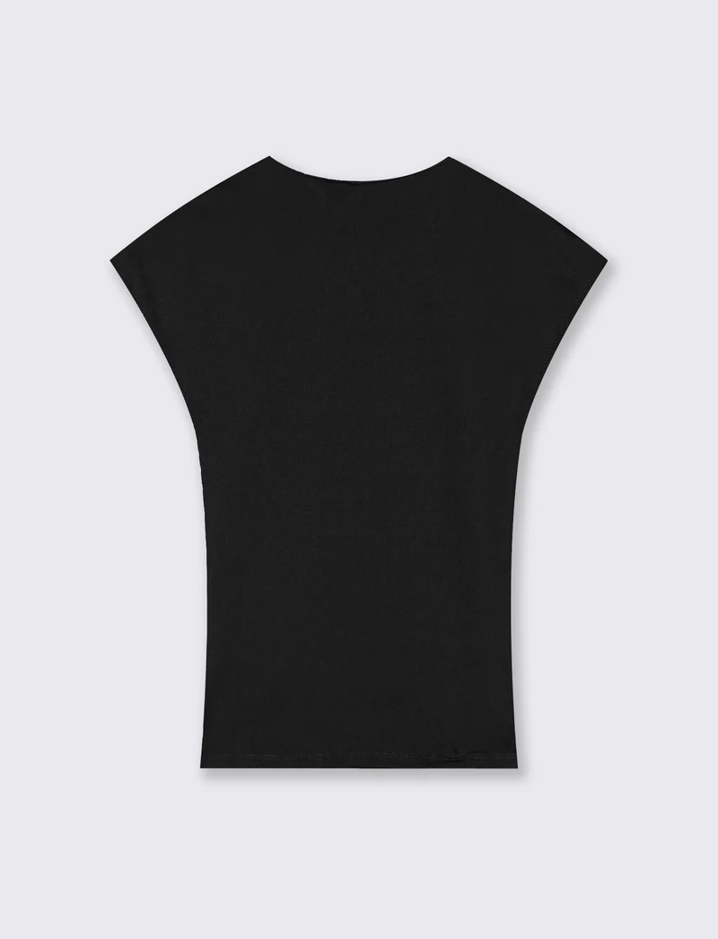 T-Shirt Manica Ad Aletto Basic - Nero
