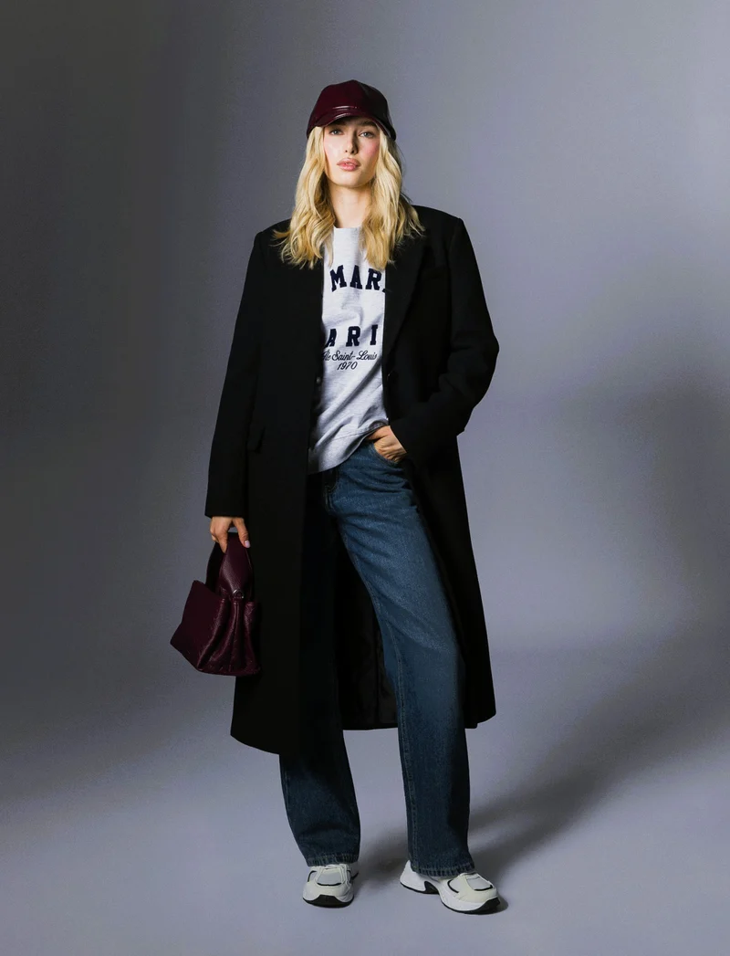 CAPPOTTO LUNGO MONOPETTO - Nero