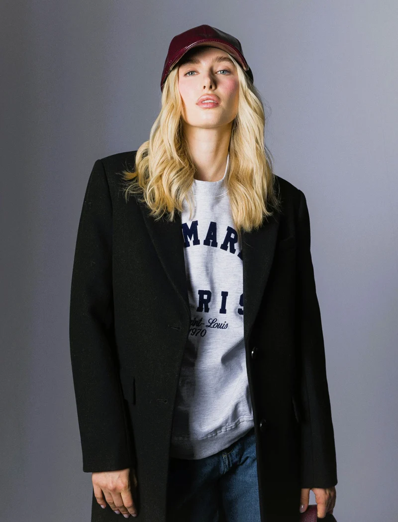 CAPPOTTO LUNGO MONOPETTO - Nero