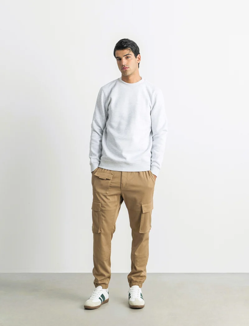 PANTALONI TECNICI CARGO FIT - Beige