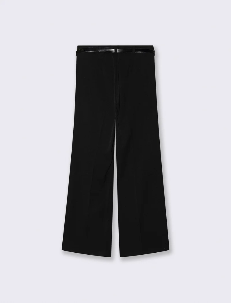 PANTALONE CON CINTURA - Nero