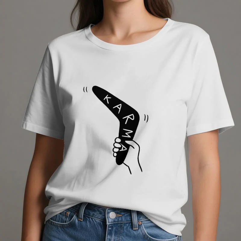 Olivenorma "KARMA" Lustiges Yoga-Workout-Fitness-T-Shirt