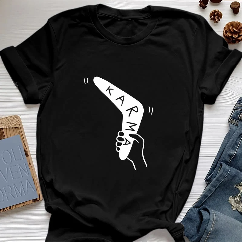 Olivenorma "KARMA" Lustiges Yoga-Workout-Fitness-T-Shirt