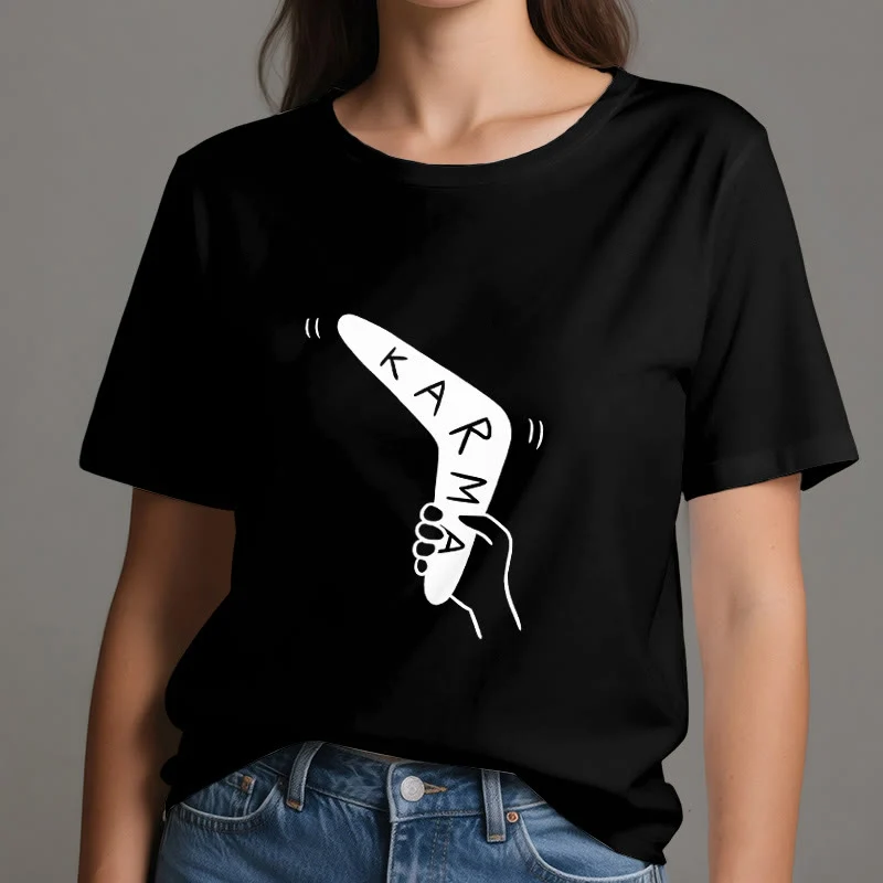 Olivenorma "KARMA" Lustiges Yoga-Workout-Fitness-T-Shirt