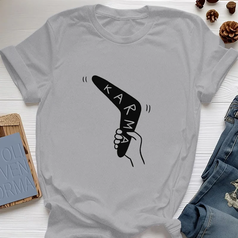 Olivenorma "KARMA" Lustiges Yoga-Workout-Fitness-T-Shirt
