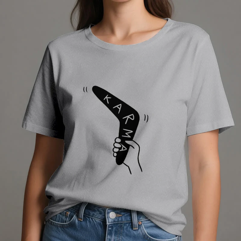 Olivenorma "KARMA" Lustiges Yoga-Workout-Fitness-T-Shirt