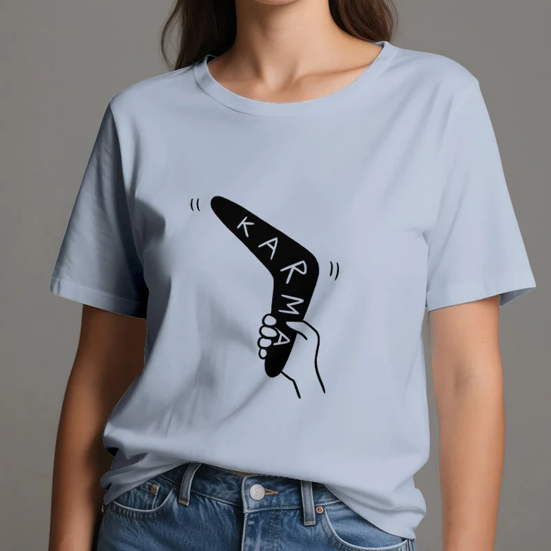 Olivenorma "KARMA" Lustiges Yoga-Workout-Fitness-T-Shirt