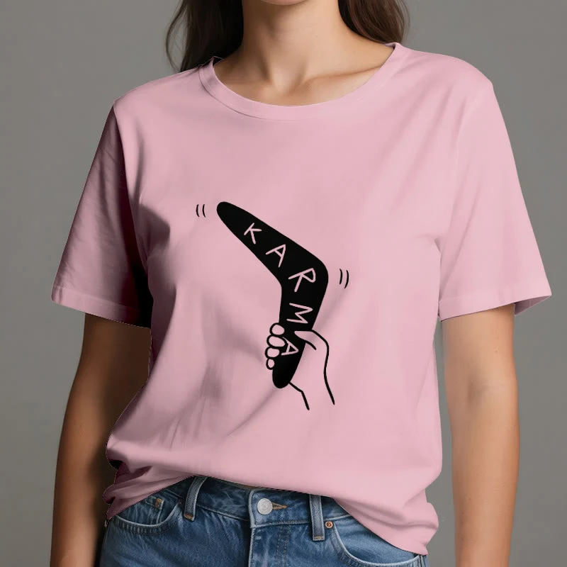 Olivenorma "KARMA" Lustiges Yoga-Workout-Fitness-T-Shirt