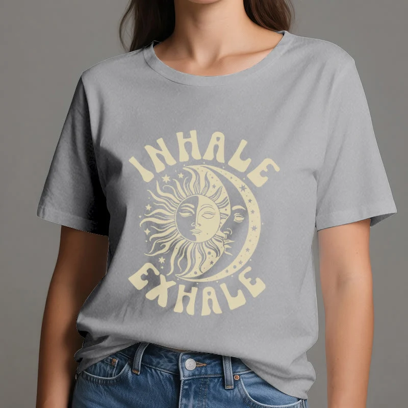 Olivenorma "INHALE EXHALE" Sonne & Mond Spirituelles T-Shirt