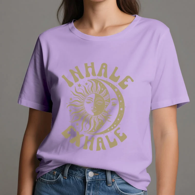 Olivenorma "INHALE EXHALE" Sonne & Mond Spirituelles T-Shirt