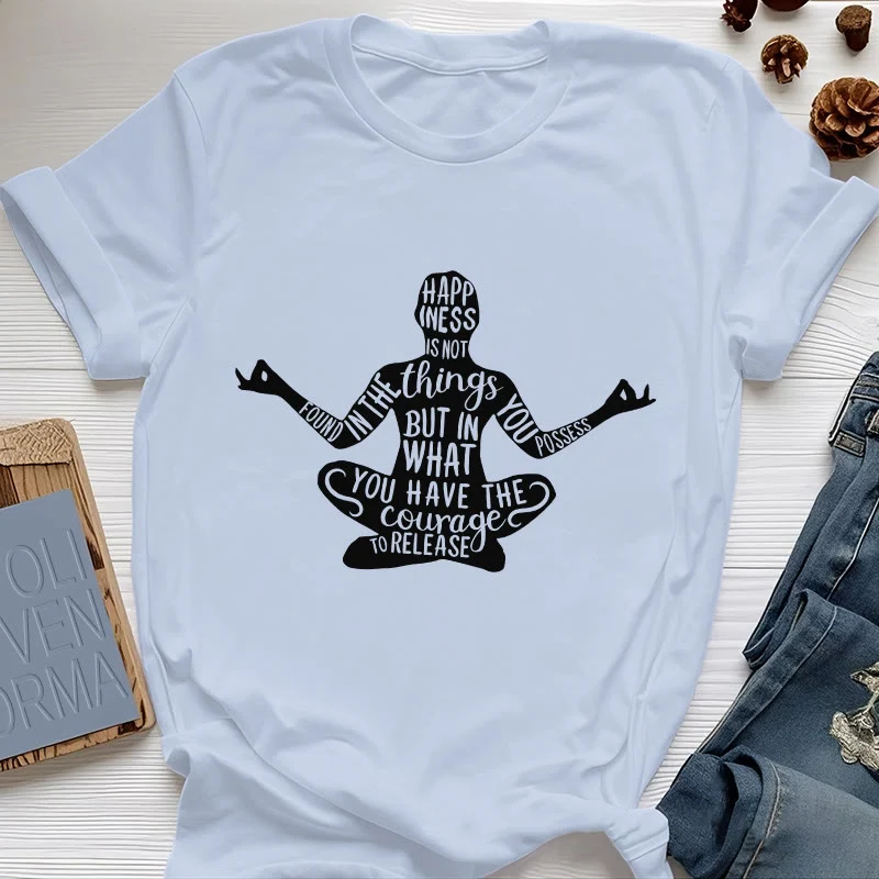 Olivenorma Meditation Tee Baumwolle Spirituelles Yoga T-Shirt