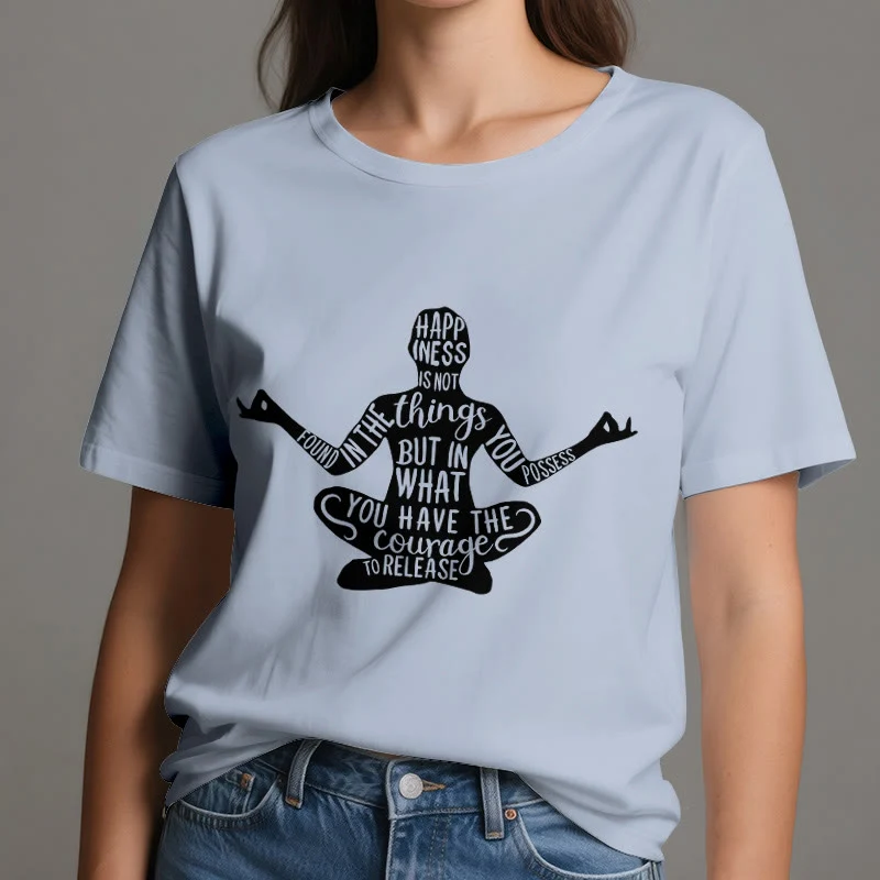 Olivenorma Meditation Tee Baumwolle Spirituelles Yoga T-Shirt