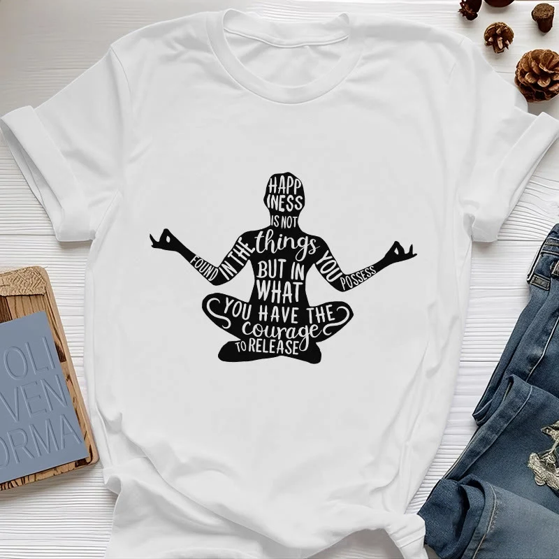 Olivenorma Meditation Tee Baumwolle Spirituelles Yoga T-Shirt