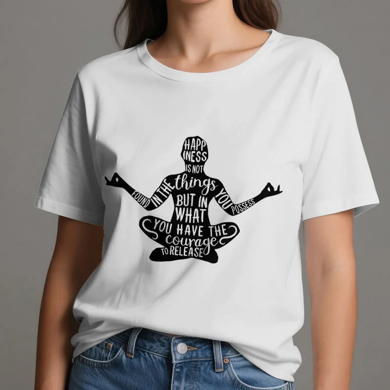Olivenorma Meditation Tee Baumwolle Spirituelles Yoga T-Shirt